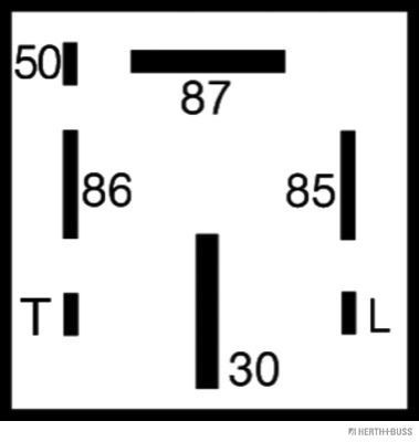 75614059 HB Autoelektrik Реле свечей накала